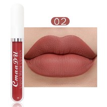 립글로즈 립틴트 립밤 립라이너 잘 지워지지 않는 착색 타투 립스틱 틴트 16 색 무광택 벨벳 립 글레이즈 워터프루프 지속 페이드 쉽지 않은 립글로스 메이크업 화장품, 02