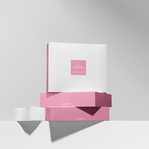 블라세아 멜로우 코튼 화장솜 4박스, 분홍 [두께 40g] 4박스 (총 640매)