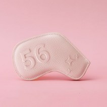 콘도르 골프 아이언 헤드 골프채 커버 세트 웨지커버 낱개 자석, 4, 인디언핑크