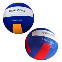 다우리 발리볼 (직경 45cm) 빅발리볼 외피(1개) 내피(3개) 레저 배구공 게임, V발리볼/파랑+빨강
