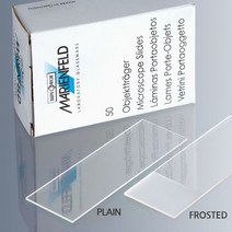 슬라이드 글라스 50매(cs) Superior MARIENFELD Slide glass, 선택2 Frosted 네임용 50매