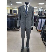 인디안 웰메이드 남성 간절기 울혼방 그레이 정장세트(MAN GAXS 2211)