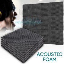흡음판 1.5cm 두께 50x50cm 방음 어쿠스틱 폼 처리 사운드 흡수 코튼 소음 스폰지 우수한, 단일옵션