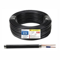 SV (IEC CV) 전선 비닐외장케이블 옥외용전선 실외용 2.5SQ 4.0SQ 2C 3C, [02] 2.5SQ * 2C 1롤 100M