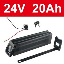 전기 자전거밧데리 배터리 실버피쉬 리튬 자전거 이온 48V 20Ah 15Ah 1000W 500W 24V 36V 18650 팩 및 충전기, 24V 20AH