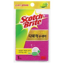 스카치브라이트 제로스크래치 다목적 수세미, 1개입, 1개
