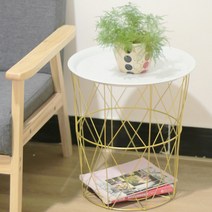 골드 와이어 협탁 테이블, 소형