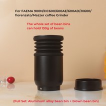 그라인더 휴대용 원두 커피 전동 자동 수동 FAEMA 900N 용 커피 그라인더 청소 도구 빈빈 용량 호퍼 에스, 02 Full Set, 한개옵션1
