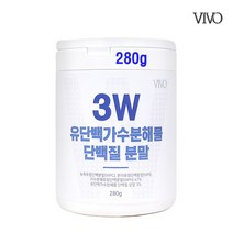 경성건강원 3W 저분자가수분해단백질 유단백가수분해물 MBP단백질 류신 BCAA 필수아미노산 방탄근육 완전단백질 치커리식이섬유 벌꿀분말 농축유청 분리유청 가수분해유청단백질 280g, 3통