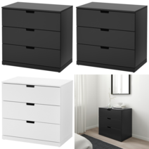 이케아 서랍장 NORDLI 노르들리 3칸서랍장 앤트러싸이트 80x76 cm