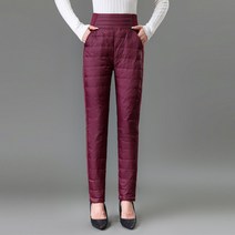 여성 패딩 팬츠 겨울 도톰 와이드 빅사이즈 하이웨이스트 안감 내피