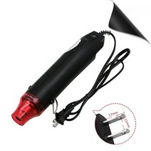 열선커터기 300w 전기 히트 건 열풍 건조기 가열 요소 납땜 diy 공예 에폭시 수지, 220veu-블랙