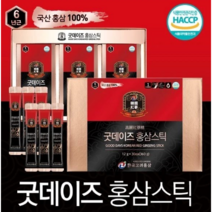 한국고려홍삼 굿데이즈 홍삼스틱 + 쇼핑백, 15g, 60포