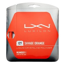 럭실론 luxilon 세비지 오렌지 127mm 테니스 스트링 테니스라켓줄 럭실론세비지오렌지단품, 주황색, 1개