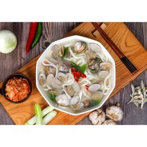 미러유 조개칼국수 2인분/4인분 대전칼국수맛집 칼국수밀키트, [2인분]조개육수1팩+면2개