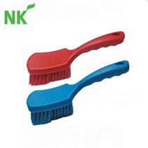 N K 넓은다용도솔 짧은손잡이 교차오염 방지 소규모 해썹 청소도구, 빨강
