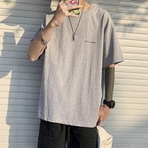 DT 남성무지반팔티 빅사이즈 박스티 오버핏 남자머슬핏 daetong2024*72120823RI