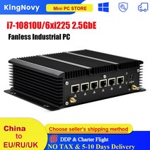 미니PC 팬리스 미니 PC 셀러론 j1900 쿼드 코어 i7 7200u 4 * USB pfSense 방화벽 라우터 AES-NI, [03] i5-10210U 10310U, [01] 미국, [01] No Ram No Storage