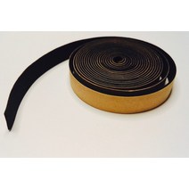 EPDM 네오프렌 자체 접착 테이프 절연 가스켓 도어 및 창 버퍼 씰 10mm x 1mm 10x2mm 2m x 5pcs 검정색, 검은색