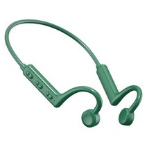 음성 증폭기 소리 청력 보조기 블루투스 USB Ks19 Tws 골전도 이어폰 무선 헤드폰 넥밴드 스포츠 헤드셋 보청기 핸즈프리 마이크 포함, Green