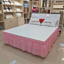 호텔 침대 스커트 랩 어라운드 탄성 셔츠 표면 없음 트윈/풀/퀸/킹 사이즈 40cm 높이 홈 장식 화이트, [06] 200x200x40cm, [11] 11