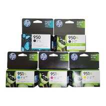 HP HP No.950 950XL 951XL 정품잉크 8100 8600 8640, 1개, 파랑(CN046AA)