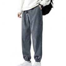 기모바지 겨울작업복 Trendy Men Trousers Adjustable Leggings Sweatpants Moisture Absorption Winter Hip-hop Pe