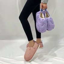 식스에비뉴 모에 폼폼 패딩 슬립온