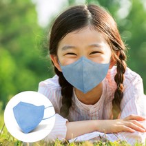 케이퓨리 귀편한 숨쉬기편한 새부리형 99.9% 항균 구리마스크 100매, 소형 100매, 블루+덴탈