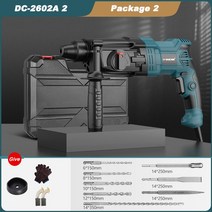 소형 회전식 전기 해머 키트 도구 다기능 픽 임팩트, 미국, DC-2602A 2