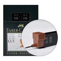 [알파] [파버카스텔]샤프심 슈퍼폴리머 0.5mm 갑(12개입), [5008375]HB (120500), 상세 설명 참조