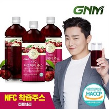 GNM자연의품격 물 넣지 않은 NFC 타트체리 주스 착즙 원액, 1000ml, 3병