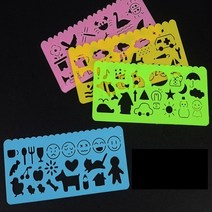 4P 다용도 사물 모형 멀티 자 다이어리 꾸미기 그림