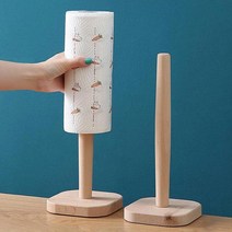 우드 키친타올 홀더 주방 랩 걸이 봉 감성 인테리어 정리 싱크대 호일 일회용수세미 스탠드형
