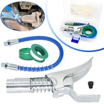 그리스건 호스 키트 고압 10000psi 퀵 릴리스 커플러 커플링 피팅 18 npt 커넥터 중장비 도구 액세서리 니플 구리스 건