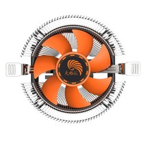 긴수명 슈퍼 조용한 컴퓨터 PC CPU 쿨러 냉각 팬 인텔 LGA775 1155 AMD AM2 AM3 754 용 방열판, [01] silver  orange