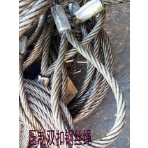 삽입 와이어로프 슬링 리깅 압착 기중기 크레인 철사줄 막다 아연도금 루프 헤드 로프, C09-9m