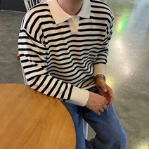 해비 니트 단가라 오픈카라