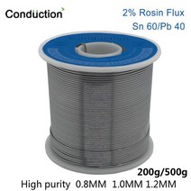 용접봉 용접 와이어 로진 코어 솔더 플럭스 주석 납 용융 라인 롤, (선택)0.8미리500g (품번 108564