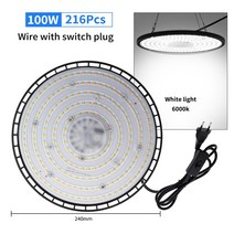 오일스키머 유수분리기 높은 베이 조명 AC220V UFO 70W 100W IP65 방수 창고 차고 아주 밝은 상업용 산업, 03 100W White light