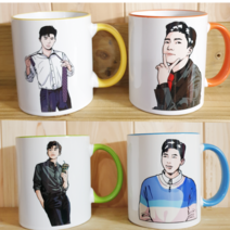 임영웅 굿즈 임영웅 머그컵 미스터트롯굿즈 미스터트롯 장민호 영탁 김호중 정동원, 1번디자인, 옐로우