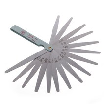 필러게이지 0.02 1mm 17 블레이드 두께 간격 메트릭 필러 필러 게이지 측정