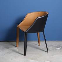 OHS-211 천연가죽 철재암체어, 그레이, 1개