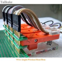 테스트 스탠드 PCB 클립 고정 장치 프로브 다운로드 프로그램 프로그래밍 번 2.54 2.0 1.27 단일 행 이중 무선, 16 2.54 x10P Double Row