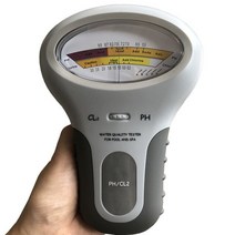 지하수수질검사 수영장 토양 어항 수분 수질검사 ph측정기 키트 2 1 염소 미터 테스터 염소 101 레벨 휴대용 디지털 미터 수질 풀 스파 분석 기기, 둥근