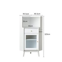 원목 코너 ㄱ자 선반 진열장 원목 코너장, 화이트S