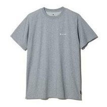 스노우 피크 아웃도어 반소매 T셔츠 로고 TS-23 SU001 화이트 M Uni, 봄 여름 시즌, 미디엄 그레이