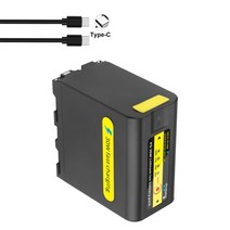 미니 보조배터리 고속 충전 배터리 업그레이드된 신제품 소니 CCD-RV100HDR-AX2000 DCR-VX2100 호환 NP-F980 NPF960 NP F970 PD 30W DC, 01 1 Batteries, 01 1 Batteries