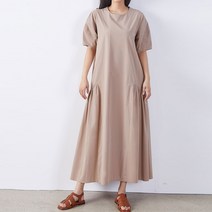 편하게입는원피스 바스락 퍼프소매 오버핏 루즈핏 롱원피스 3040패션 미시룩