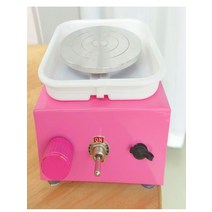 미니 심포물레 심플 교육 그릇 도예 도자기학원 전기, 레드 10+6.5cm 턴테이블+염료+클레이